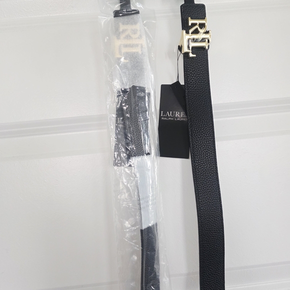 Ralph Lauren Black and Gold Belt
